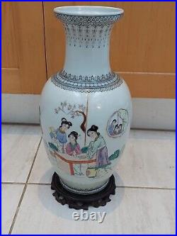 Large Chinese'Ladies' vase