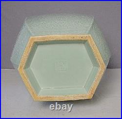 Large Chinese Monochrome Green Glaze Porcelain Vase With Mark M2094