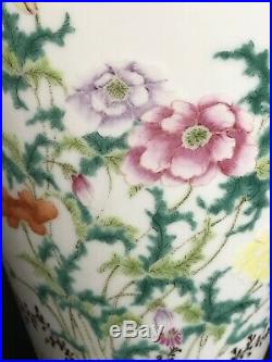 Large Chinese Republican Hongxian Porcelain Vase With Mks