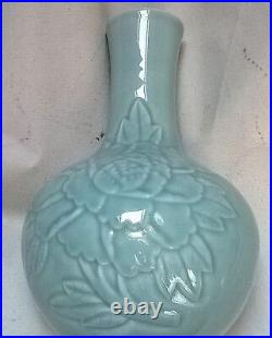 Large Chinese vase celadon glazed