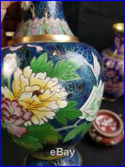 Large Collection Of Vintage Chinese Cloisonne