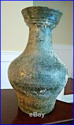 Large Han Dynasty Glazed Vessel CHINA 206 BC to 220 AD