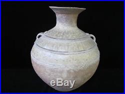 Large Han Dynasty Red Clay Earthtone YUE WARE Storage Jar Pottery Vase