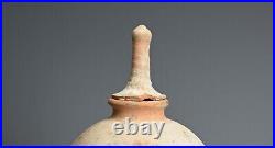 Large Museum Quality Chinese Tang Dynasty (618-907) 3-part Painted Pottery Vase