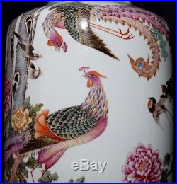 Large Nice Chinese Antique Pottery Porcelain Bottle Vase Collection Mark FA315