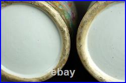 Large Pair of Antique Chinese Porcelain Palace scene Canton Vases 19thC