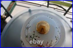 Large Pot with lid 41cm China Porcelain Production XIX Mottahedeh Tobacco Leaf