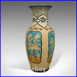 Large Vintage Decorative Vase, Oriental, Ceramic Urn, Hallway, Stick Stand, C. 20