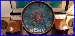 Large Vintage Rare Chinese Bajixiang Cloisonne Charger