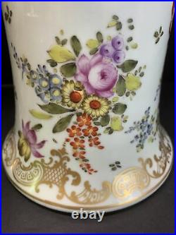 Pair 19th C. Large Chinese Famille Rose Verte Beaker Porcelain Vases 19 Tall