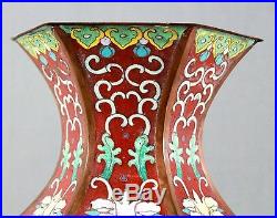 Pair Of Large Cloisonne Vases