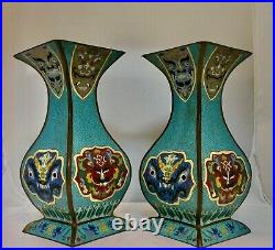Pair of Large Cloisonné' Vases