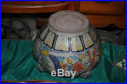 Quality Chinese Pottery Planter Vase Bowl-Large Size-Marked-Painted Scenes
