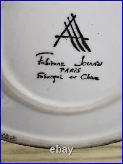 RARE Fabienne Jouvin PARIS Large Porcelain Chinese Vase. Hand painted