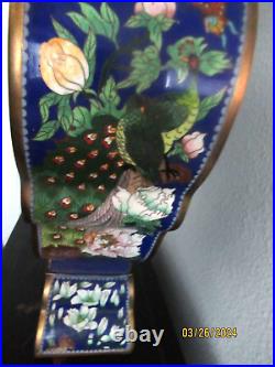 Rare Antique Japanese or Chinese Cloisonne Empress Vase Large Bronze