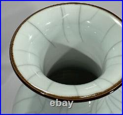 Reproduction Celadon Guan Large Crackle Chinese Vase
