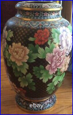 Super large jumbo cloisonne vase jar 20.5