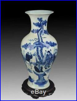 Superb Large Antique Chinese Blue & White Porcelain Vase