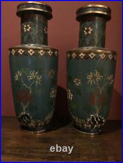 Two Large Cloisonne Vases 37 cms