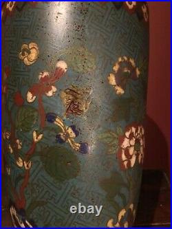 Two Large Cloisonne Vases 37 cms