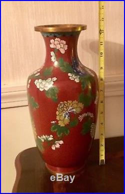 UF Collection Antique Chinese Cloisonne Vase (Large)