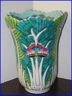 Unusually LARGE (10) Chinese Antique (TongZhi, 1861-1875) Cabbage Vase EX+++