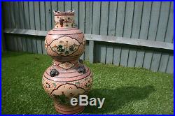 Very Large 17th/18th C. Antique Chinese Porcelain Painted 8 Immortals Gourd Vase