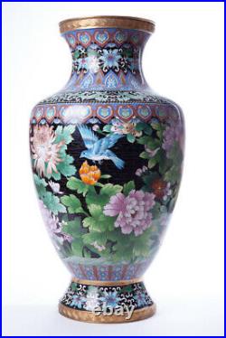 Vintage 20th Original Chinese Decorative Large floor vase cloisonne 64 cm