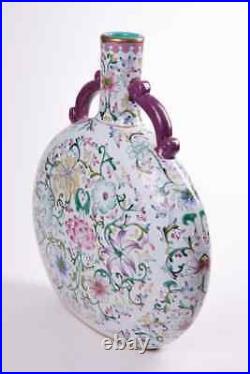 Vintage Antique 20th Original FAMILLE ROSE Large Chinese porcelain vase 49 cm