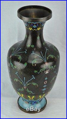 Vintage Cloisonne large 16 tall vase. (BI#MK/180218)