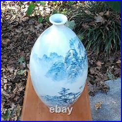 Vintage Large Chinese Vase Hand Painted