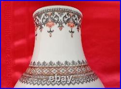 Vtg 1950's Immortal Shoulao Large Chinese Porcelain Hand Painted Vase 12